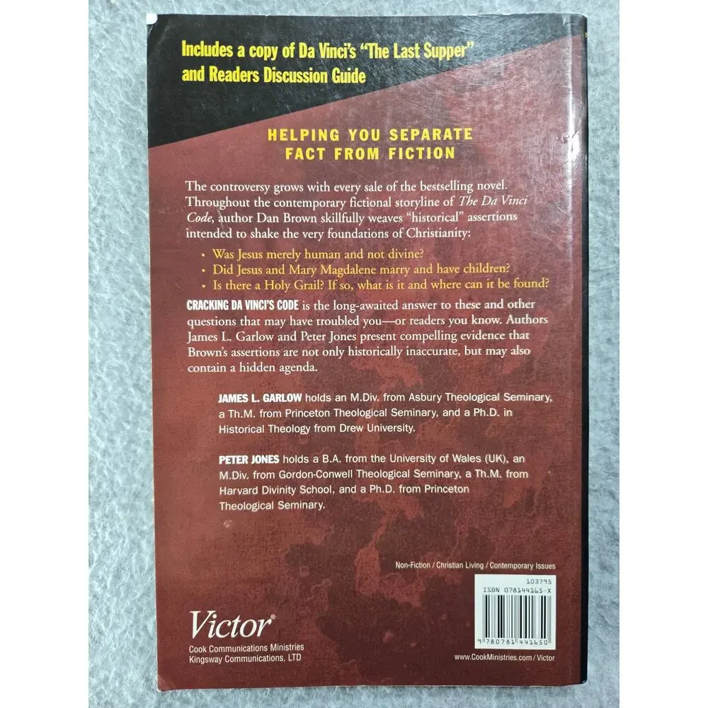 Cracking Da Vinci's Code by James L. Garlow & Peter Jones (Paperback)